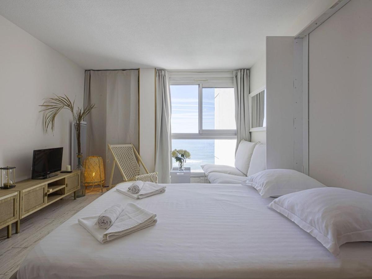 Superbe studio face à la mer accès direct plage Biarritz Extérieur photo