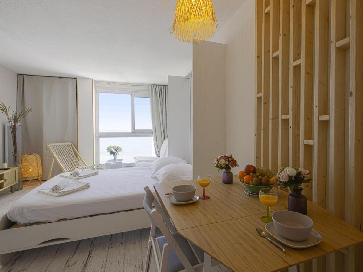 Superbe studio face à la mer accès direct plage Biarritz Extérieur photo